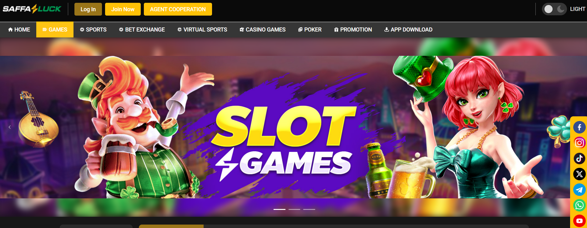 SaffaLuck Casino Section